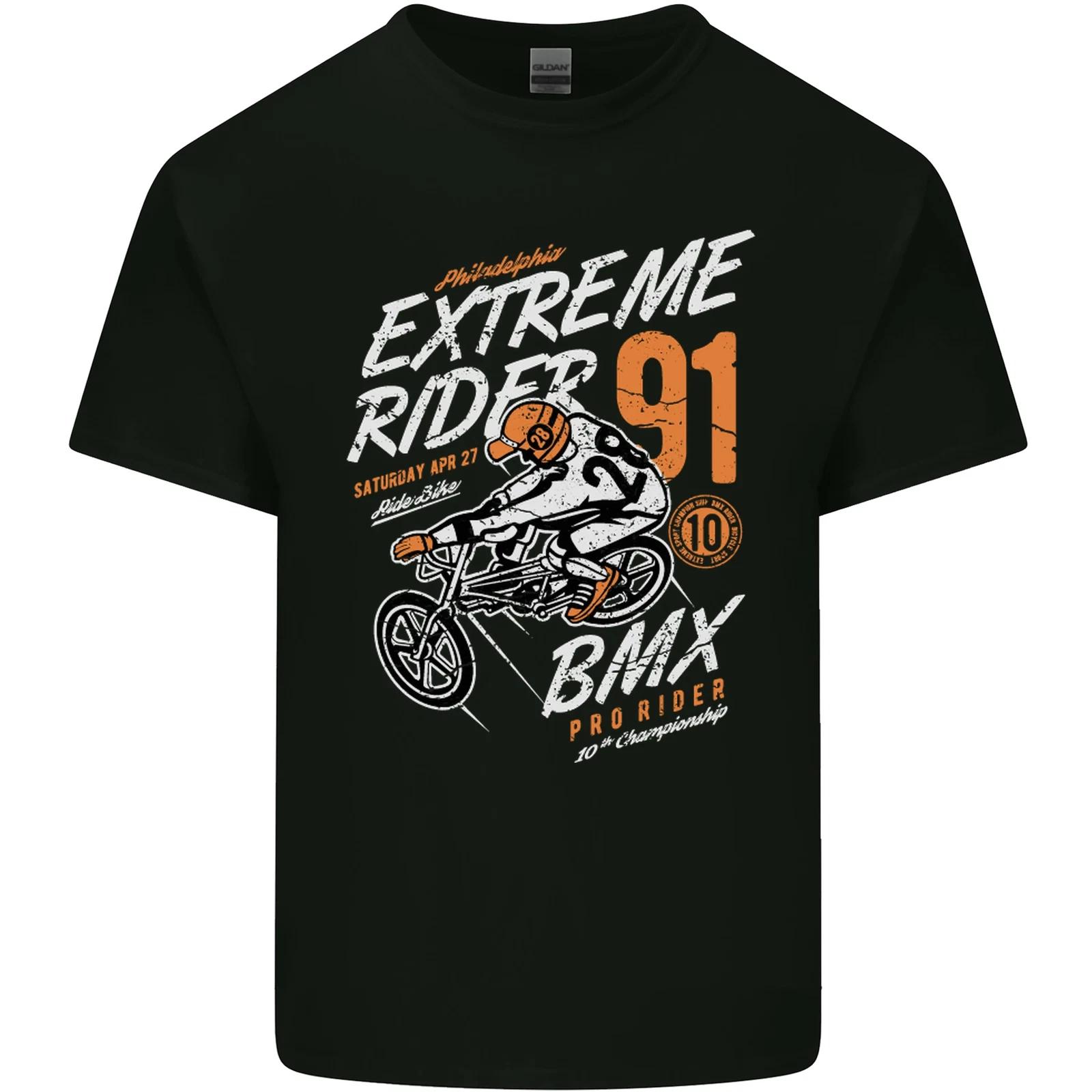 Extreme Sports BMX Rider Cycling Kids T-Shirt Childrens L