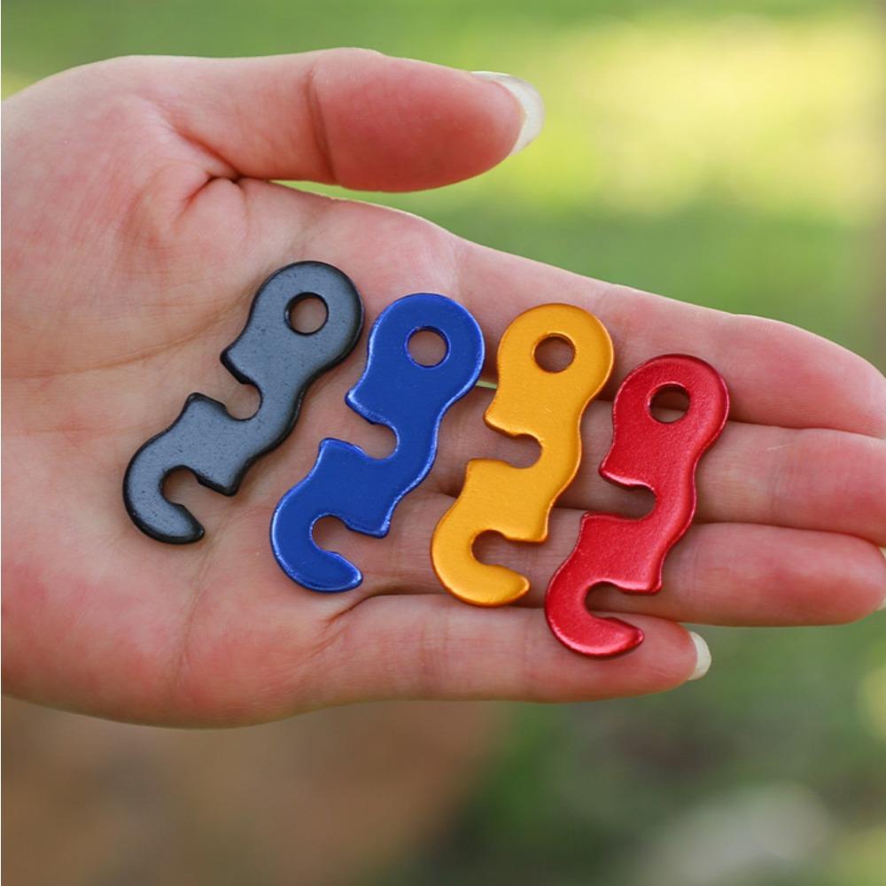 11PCS Outdoor tent three eye wind rope aluminum buckle outdoor tent fixed wind rope buckle
