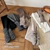 Children's Golden Brown Two-Piece Scrunched Socks & Warm Leggings Set for Autumn/Winter