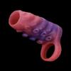 Octopus Shape Hollow Penis Sleeve Soft Silicone Wearable Penis Extender for Men