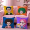 PPop ManS Cushion Cover Soft Plush Throw Pillow Cushion CoverDoubleSided Printed Pillow Case for Sofa Home Decor