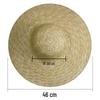 Unisex Outdoor Wide-Brim Straw Sun Hat
