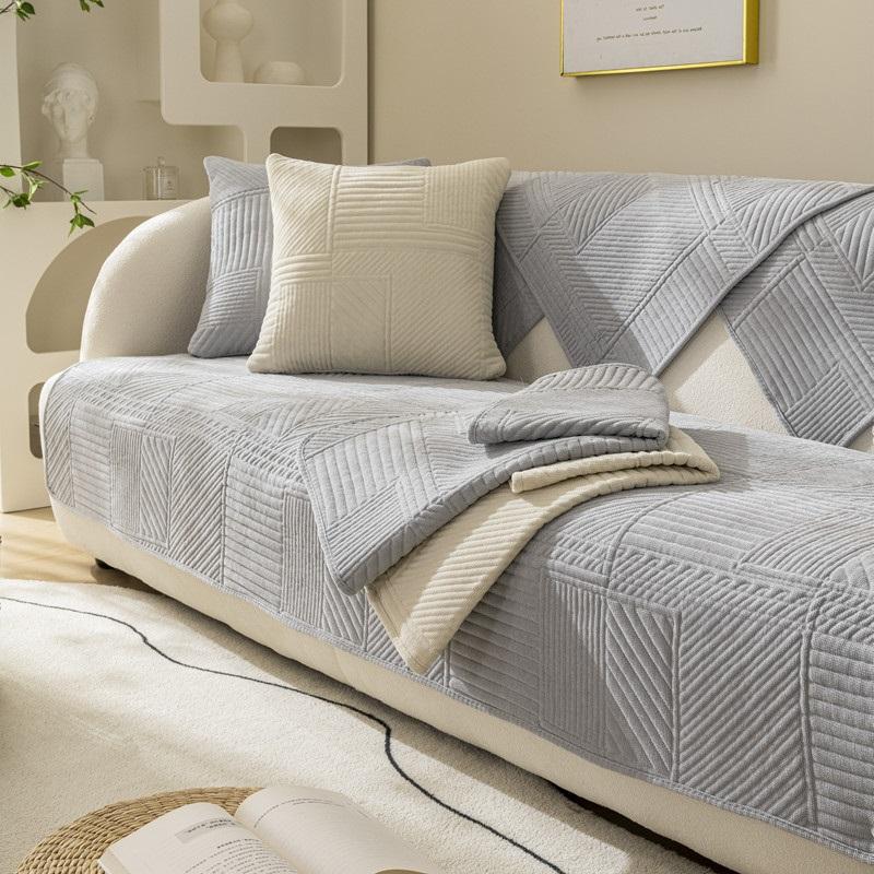 Nordic Sofa Cover Thicken Non -Slip Couch Cushion Mat For Living Room Universal Sofa Slipcovers Backrest Towel Sectional Sofa Mat