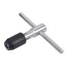Adjustable Ratchet Tap Wrench T-Handle Tapping Ratcheting Wrench Hand Tool One Hand Operation for Automovtie Repair Tool