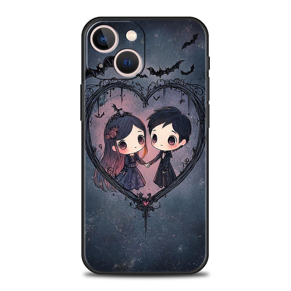 Cartoon Art Phone Case Cover for iPhone 17 16 15 14 13 12 11 Pro Max 17 Air Plus Shockproof Soft TPU Shell Fundas Capa Coque Bag