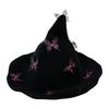 Beautiful Witch Hat Butterfly Halloween Hat Unisex Personality Breathable Hat