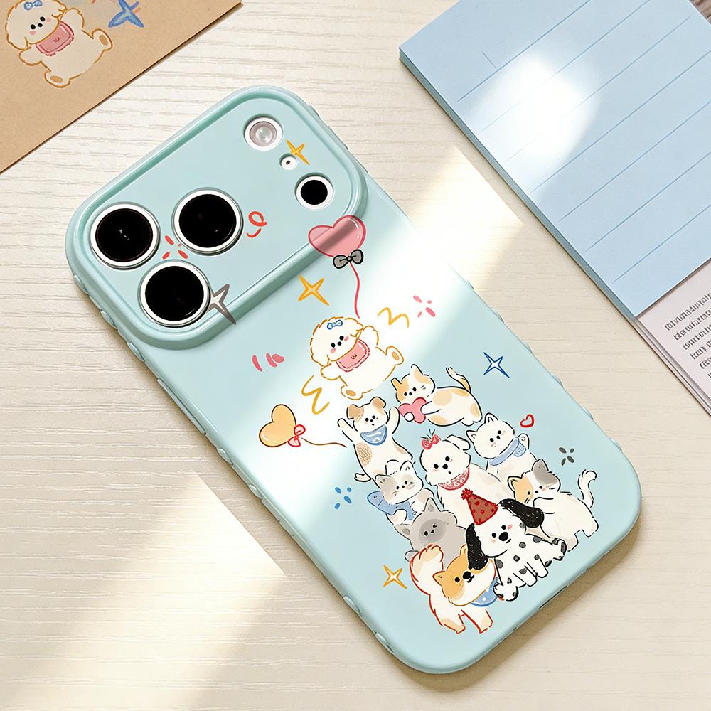 Dog birthday party suitable for iPhone17/17Pro mobile phone case anti-drop Apple 16/15 protective case new model