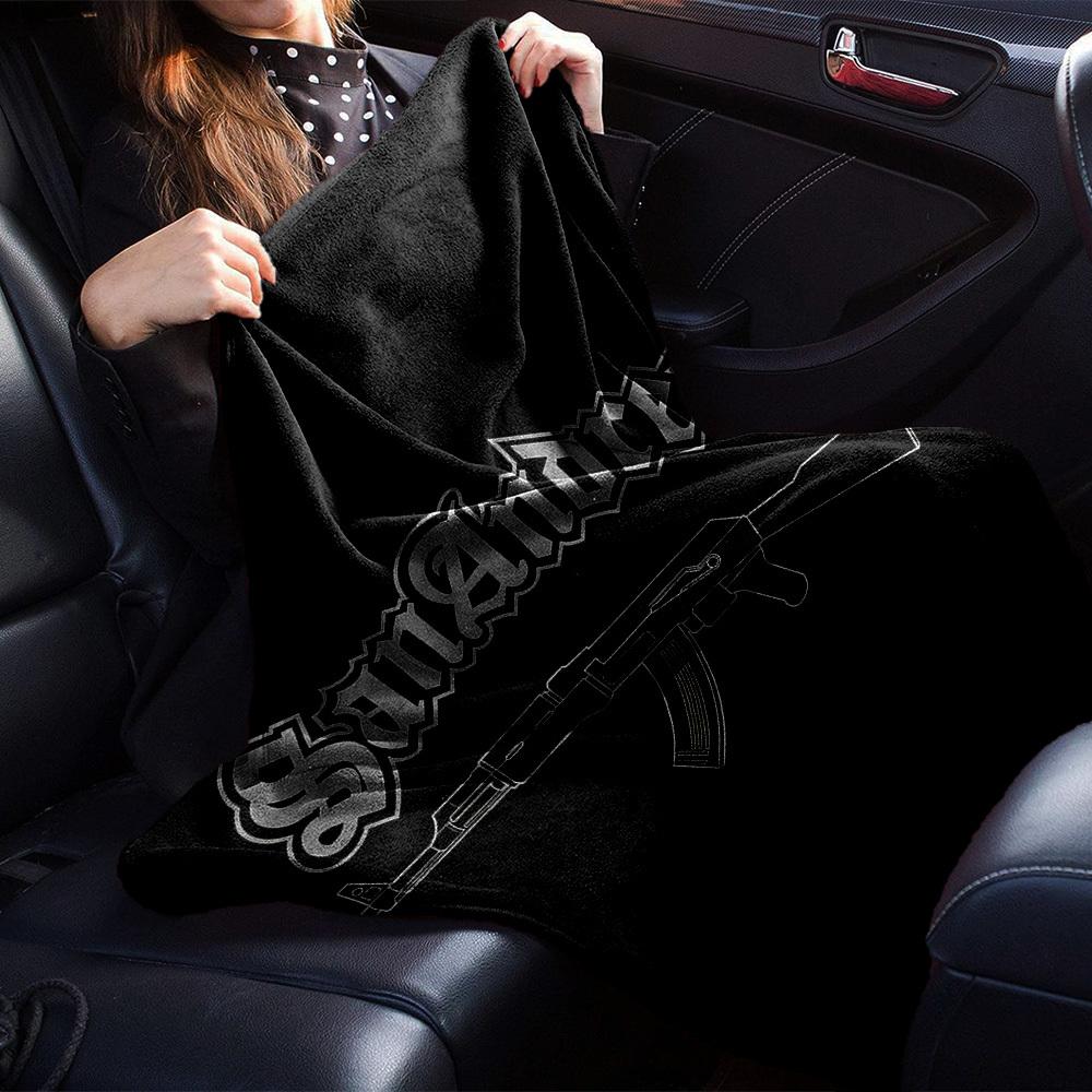 1pc San Andreas AK-47 Soft Warm Throw for Home, Office, Trave, All-Season Cozy Bedding Gift, Office Cozy Accessory 1123