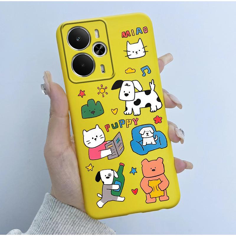 For Realme 14 5G Case RMX5075 Hot Cute Cartoon Panda Cover Soft Silicone Phone Case For Realme 14T Realme14 T 5G Back Cover Bags