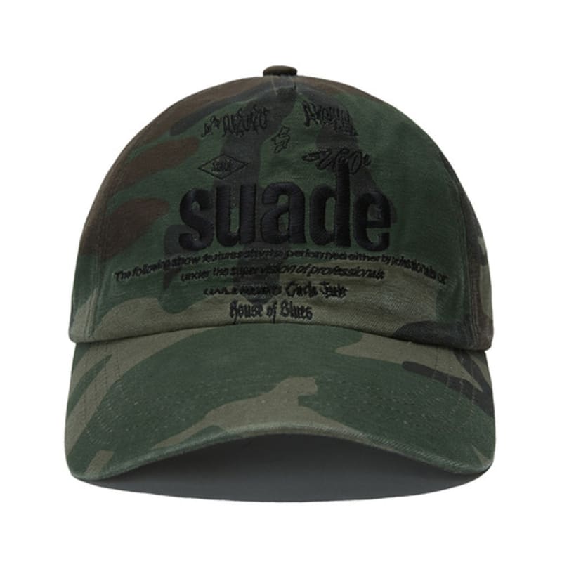 

SUADE MIXED LOGO BALL CAP [CAMO] FREE