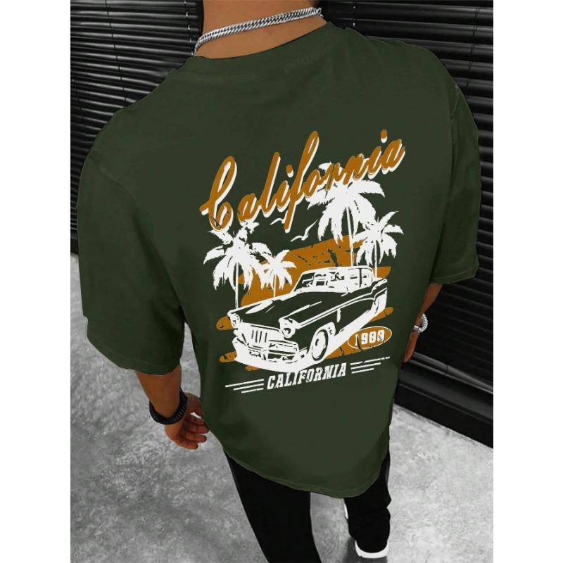 California Extreme Sports Racing Competitions T-Shirt Herrenmode Baumwollkleidung Sommer T-Shirts Hip Hop Übergroße Casual Tops