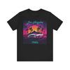 1980s Retro Los Angeles Sunset T-shirt | Synthwave T-shirt | Neon LA T-shirt for Synth Wave Fans | Vintage Los Angeles Car & Sunset Design