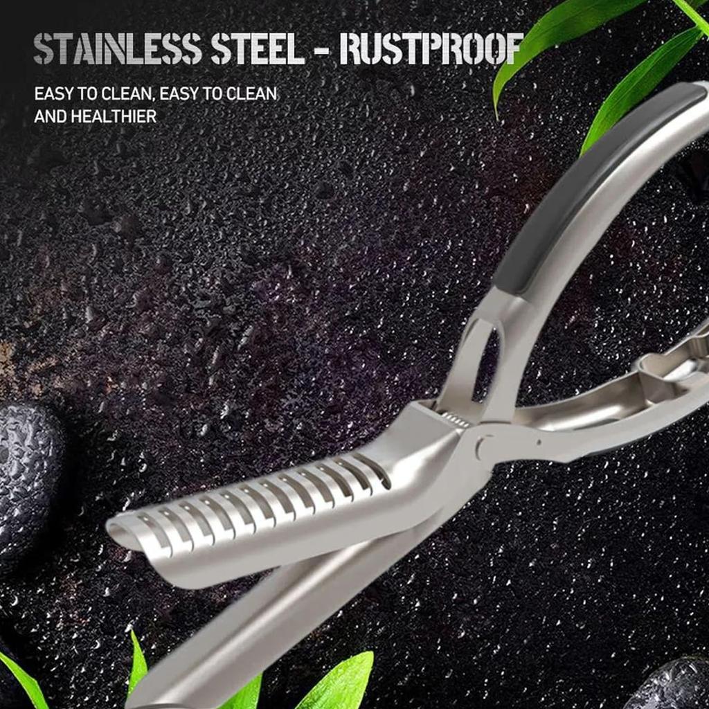 Professional BBQ Rib Skinner Kitchen Gadget Steel Construction For Perfect Rib Membrane Removal Ergonomic Clamp Tool