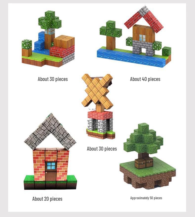 Magnetic Iron Building Blocks - Mini Educational Toy for Boys with Storage Box