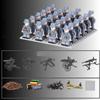 24PCS/SET World War II Soldier Phalanx Rifle Weapon Gun Character Parts Building Block Assembly DIY Model Making Kit Toy