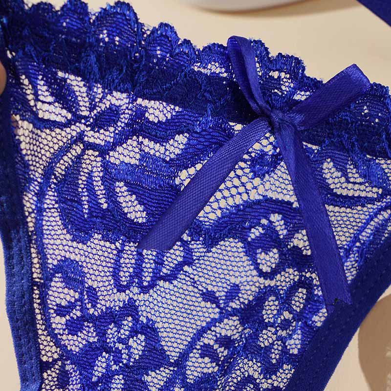 Sexy Lace Underwear For Women Low Rise Adjustable Thongs Transparent G-String Female Breathable Underpants Lingerie