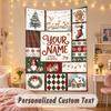 Wall Hanging TapestryChristmas Custom Name Print Art For Indoor Home Room Decoration Holiday Gift
