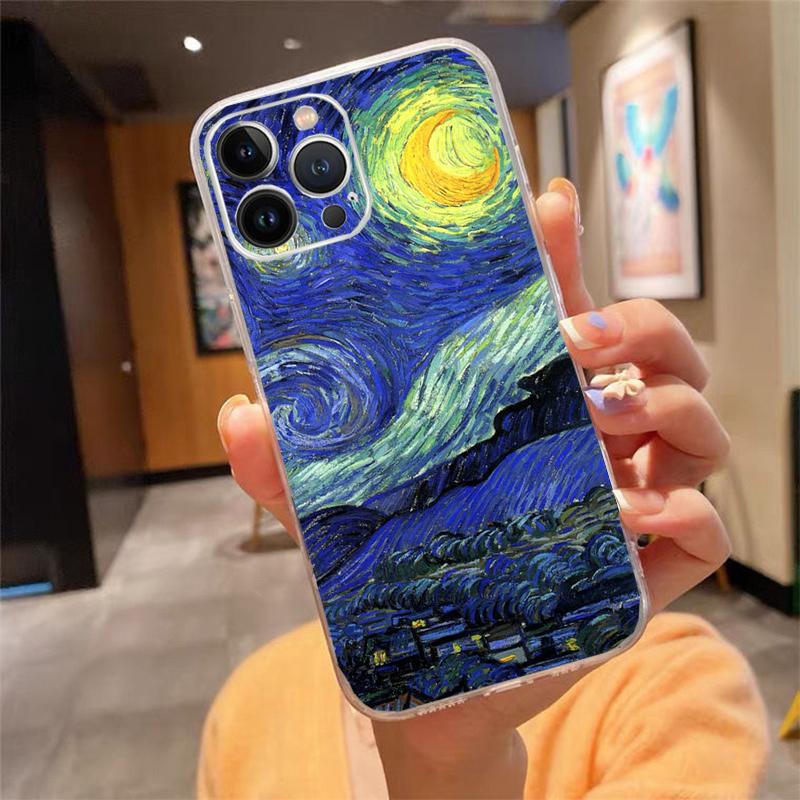 Vincent Van Gogh Art Phone Case For iPhone 17 Pro Max Air 16 15 14 13 Pro Max 15 16 Pro 15Plus