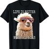 Alpaca Life Is Better With Alpacas Llama Farm Lover Alpaca T-Shirt