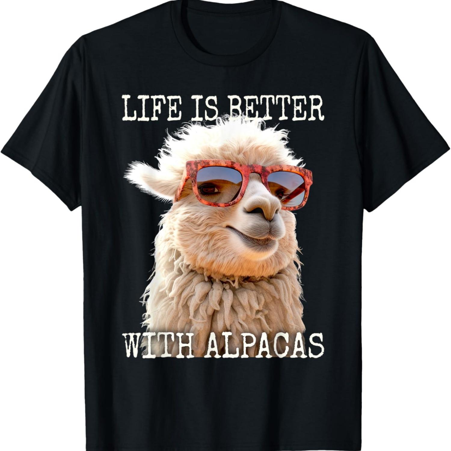 

Альпака Жизнь Лучше С Альпаками Любитель Фермы Лам Альпака Футболка XXXXXL чёрный