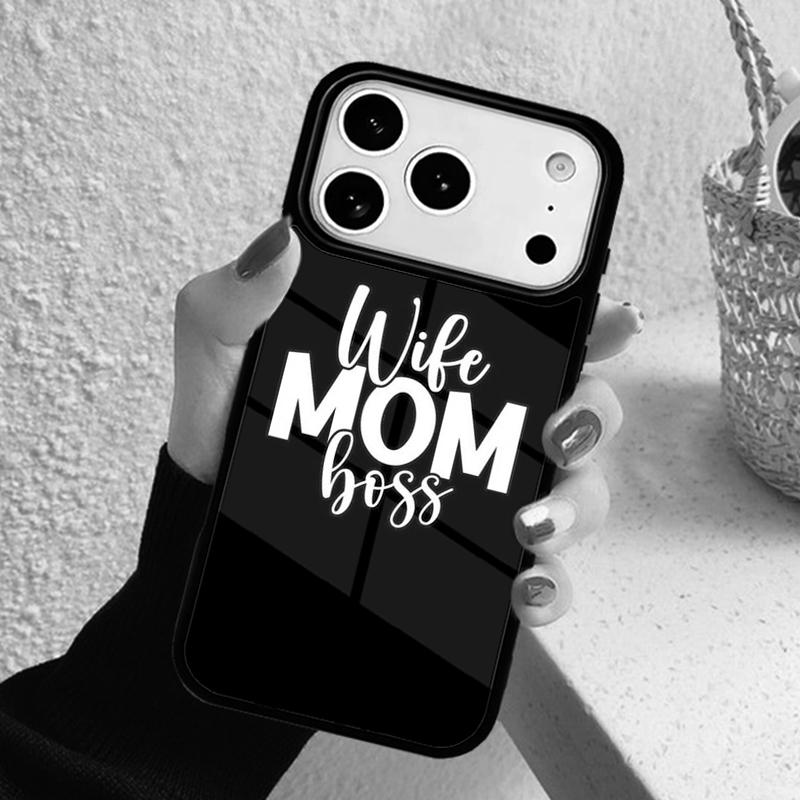 Wife Mom Boss Soft Phone Case For iPhone 17 Air 16 15 14 13 12 11 Pro Max Plus