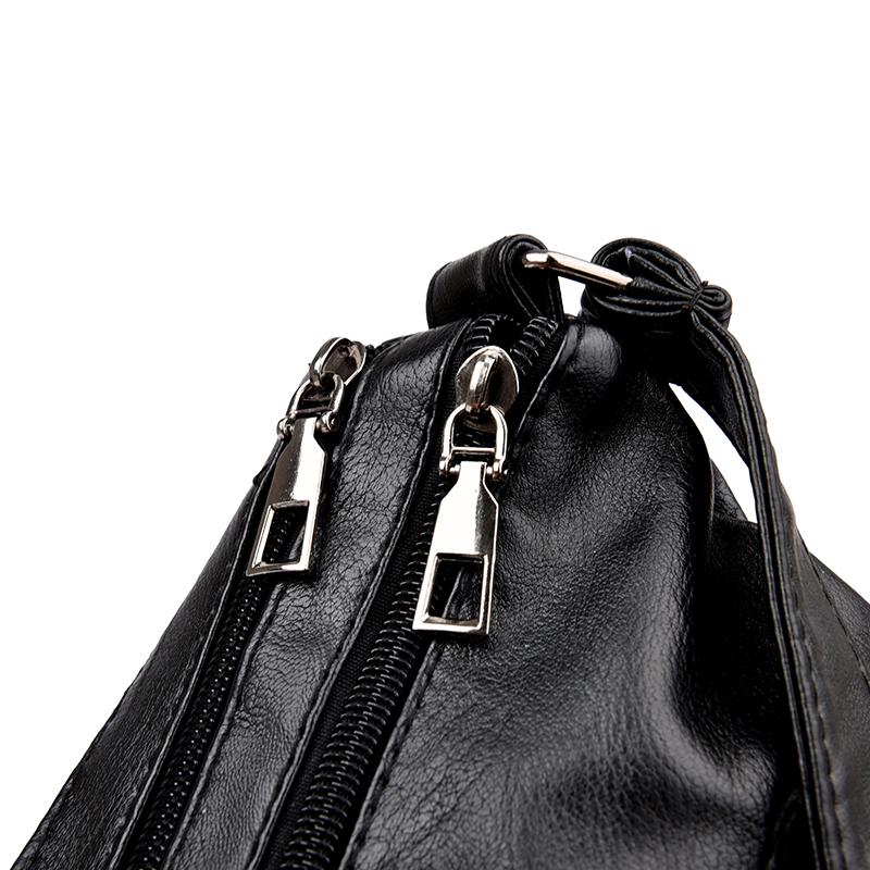 Dameveske Mor Crossbody-veske Stor kapasitet Flerroms Skulderveske