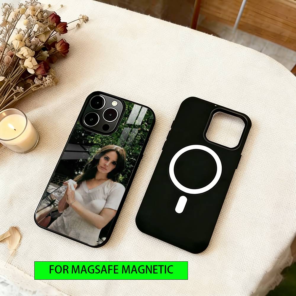 Lana Del Rey Phone Case For iPhone17,16,15,14,13,12,11 Plus,Pro Magnetic For Magsafe Wireless Charging