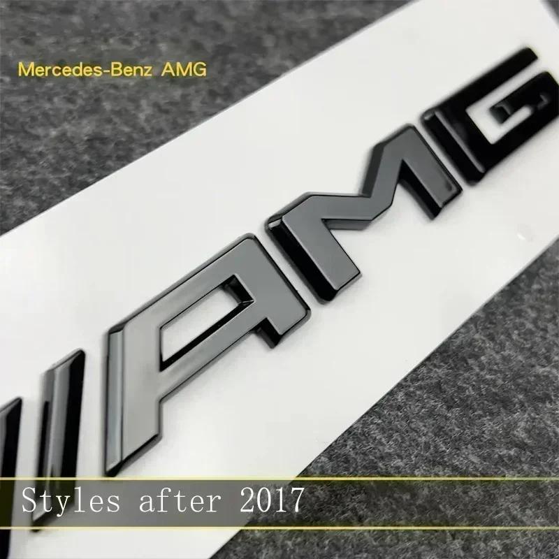 AMG Logo Auto Heck Kofferraum Auto Emblem Aufkleber Zubehör Für Mercedes Benz Brabus Smart Maybach W204 GLC CLA W205 W203 W206 W108