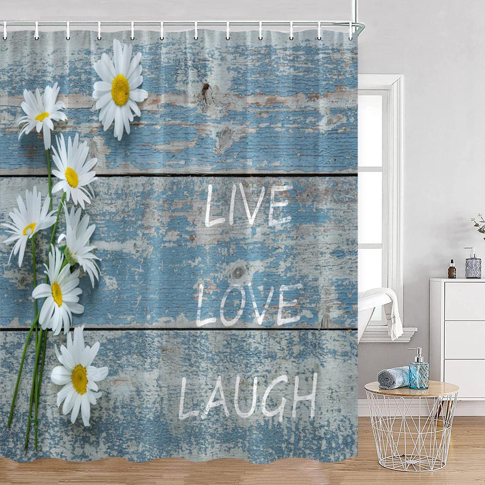 Motivational Words Simple Art Shower Curtains Bathroom Rules Bath Curtain Trust Life Bathroom Curtain Hello Summer Bath Curtain