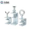 Galvanized 304 Steel U-Shaped C-Clamp with Hand-Tightened Eye for Pipe Fixing