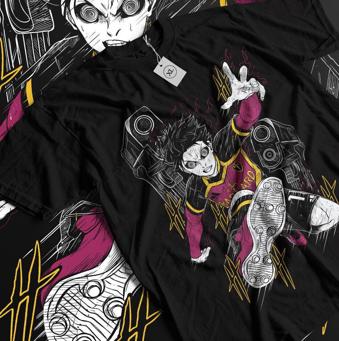 

Сейширо Наги Футболка Blue Lock Исаги Йоичи Аниме Манга Рин Итоши Мягкая футболка 4XL