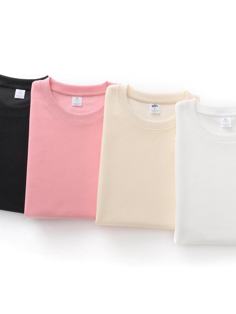 Unisex Korean Style Crewneck Sweatshirt: Casual, Classic, Minimalist, Loose Fit.