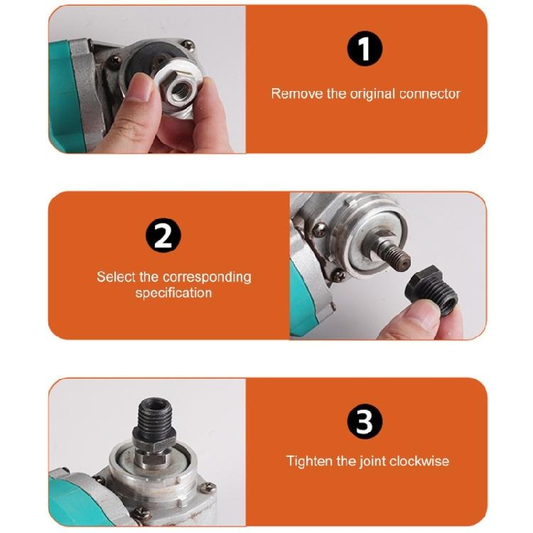 M10 To M14 M16 Thread Angled Grinder Adapter Connecting Rod Replacement Thread Converter Nut Connector