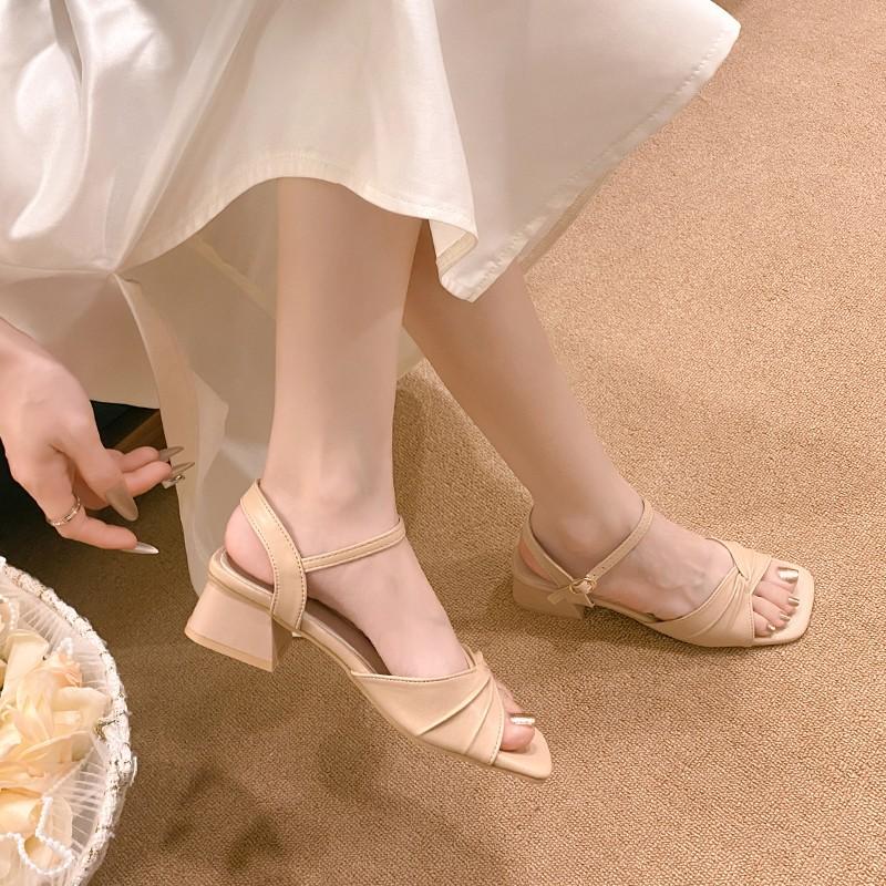 2025 New Shoes for Women Performance Ballroom Swing Ladies Indoor Party&Casual High Heeled Sandals Strap Platform Sandals