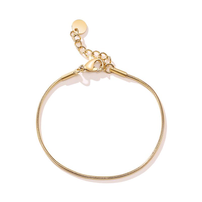 Stacked Chain Stainless Steel Thin Bracelet Devil'S Eye Jewelry 18K Gold Personalized Simple Accessories 0