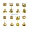 European Metal Holders Candlestick Fashion Wedding Table Stand Exquisite Candlestick Christmas Table Decor D57B