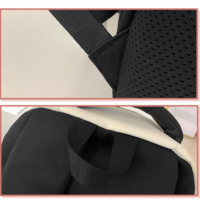 Korean Cute Cartoon Cat Women's Backpack Junior High School Students Schoolbag Large Capacity Multi-compartment Storage Waterproof Travel Backpack