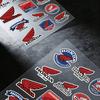 FOR HONDA HRC H WING Reflective motorcycle stickers, 3M safety warning at night in the dark scooter helmets XL0