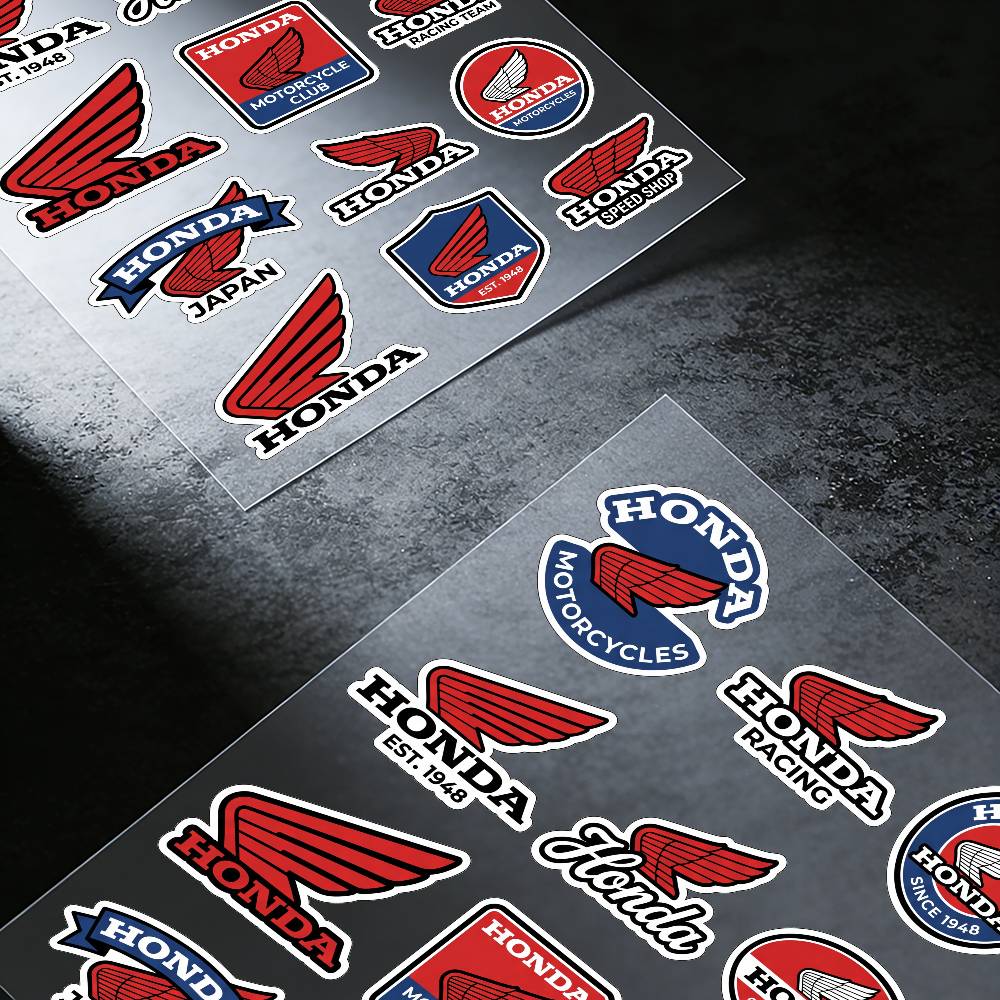 FOR HONDA HRC H WING Reflective motorcycle stickers, 3M safety warning at night in the dark scooter helmets XL0
