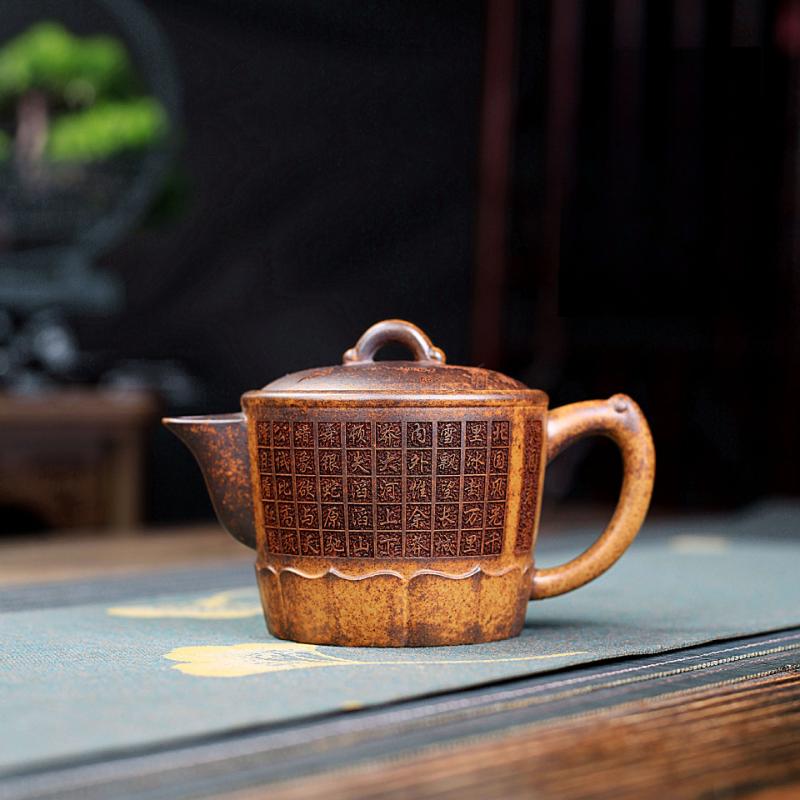 

250 мл чайники из фиолетовой глины Исин, ручной работы, горшок для лотоса, сырая руда, гипертермический раздел, грязевой чайник с ситечком, чайный сервиз Zisha, подарок