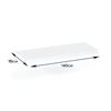 White Wall-Mounted Hanging Shelf For Books - Loft Style + Shelf Support