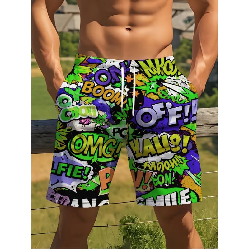 Summer Men's 3D Printed Casual Shorts Trendy Fashion Design