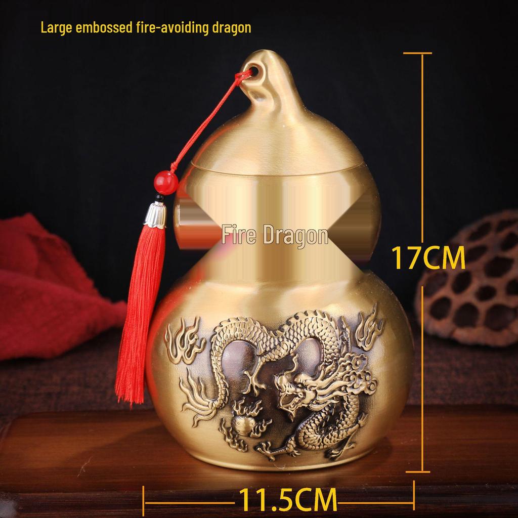 Gedrukt Brandwerend Draak Kalebas Fles Ornament voor Keuken Noordwestelijke Hoek