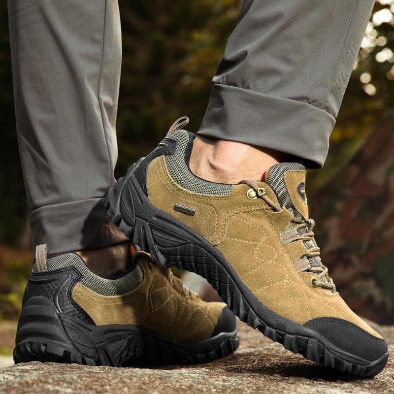 Hiking Shoes Mens Luxury Designer Winter Climbing Trekking Sneakers for Men Leather Outdoor Sports Work Man Shoes 110282A