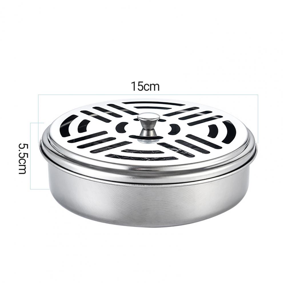 Mosquito Repellent Box Durable Mosquito Coil Disk Stable Convenient  Premium Mosquito Incense Box with Cover
