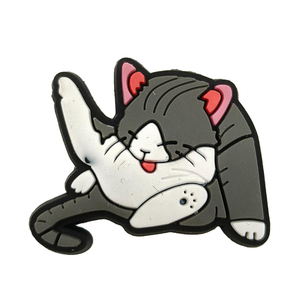Cute Cartoon Cat Shoe Charms: Soft DIY Accessories for Garden Shoes
