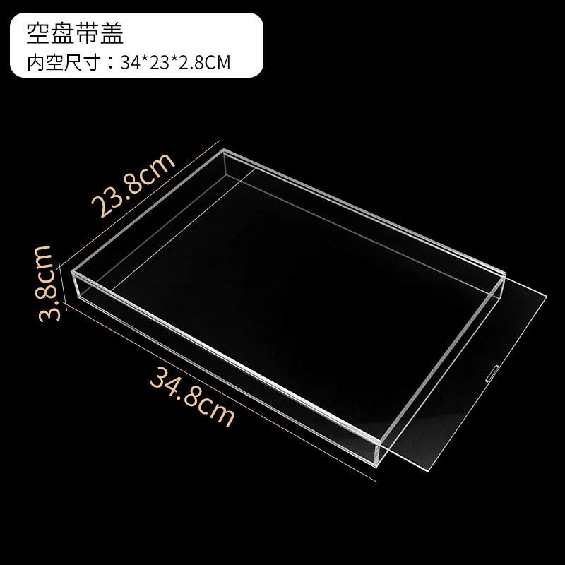 Acrylic Lattice Storage Box For Jewelry Nail Pieces Organization Clear Partition Storage Box Jewelry Button Bead Display Box