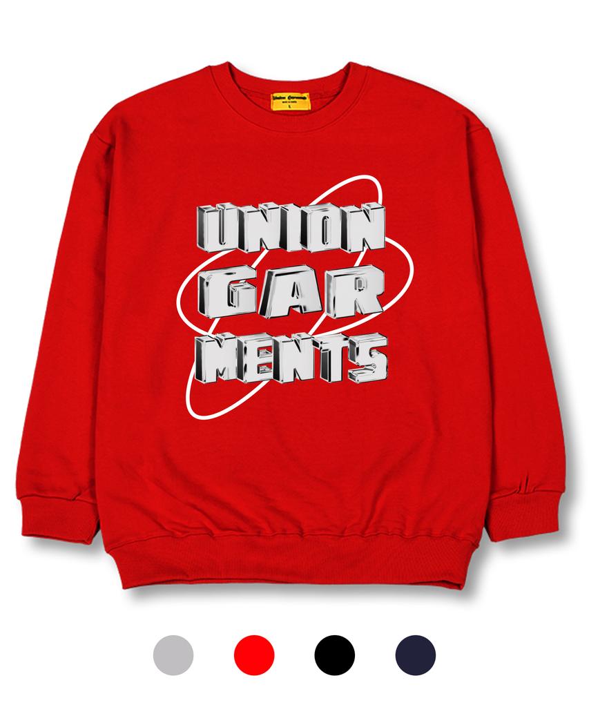 UNION GARMENTS 3D Logo French Terry Oversized Sweatshirt