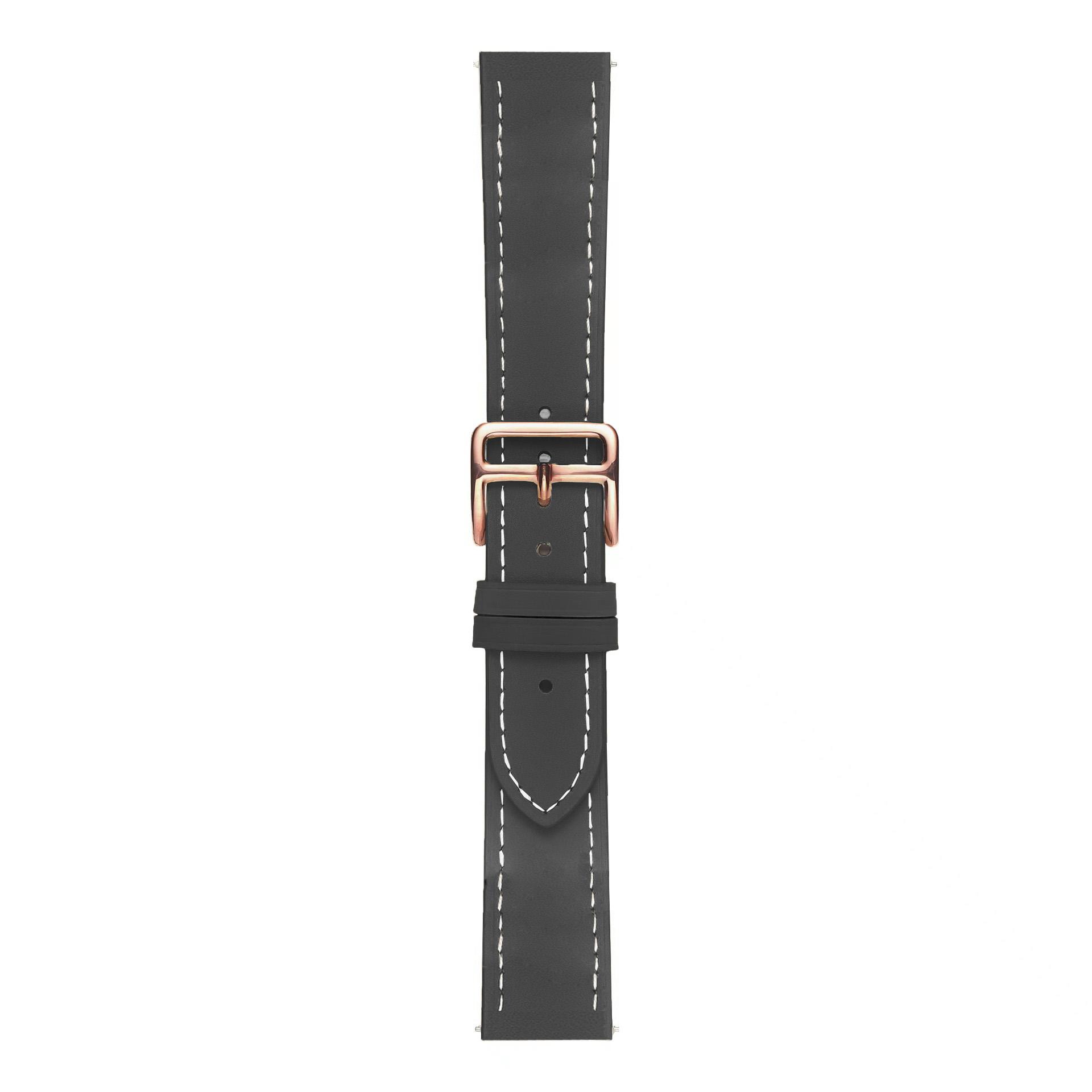 

For Garmin vivoactive 5/Venu 2 Plus/Venu Sq PU Leather Watch Strap Gold Buckle 20mm Watch Band Apricot