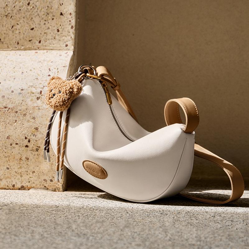 

Autumn Winter 2025 New Fashion Dumpling Bag Genuine Leather Women s Bag Versatile Simple Shoulder Bag Trendy Large Capacity Crossbody Bag Long29CM、Thick9CM、Hig бежевый